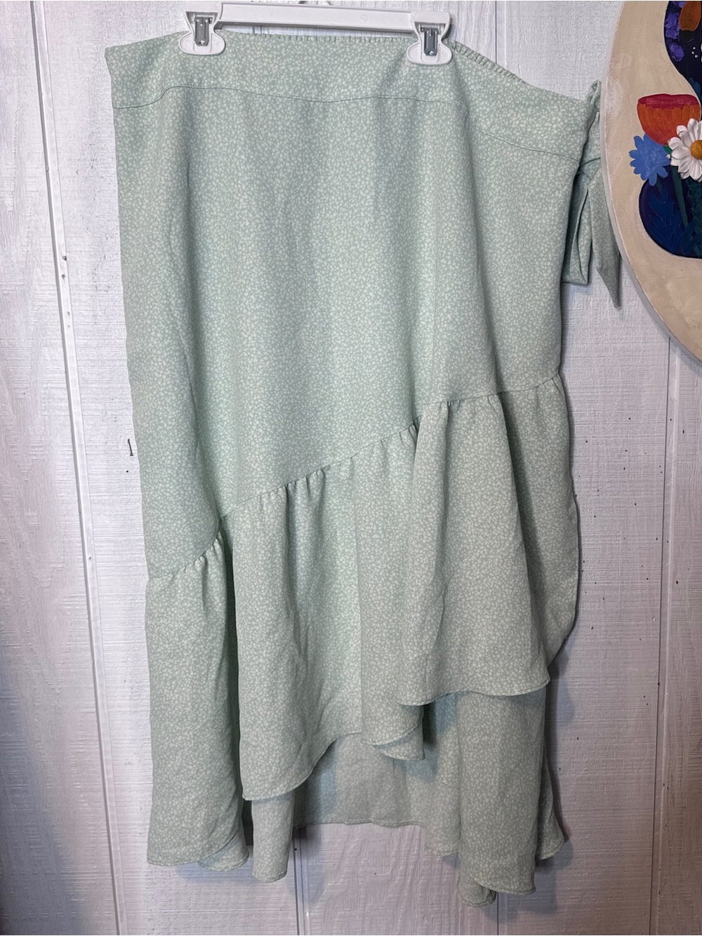 Lauren Conrad XXL Mint Green Floral midi/maxi skirt cottagecore farmhouse new